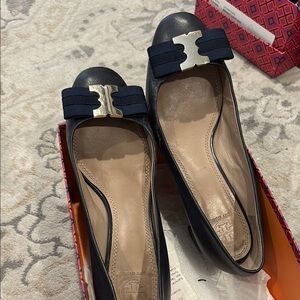 Tory Burch Black Ballet Flats